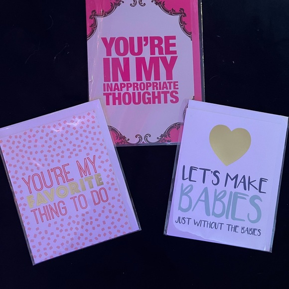 NEW Set of 3 Inappropriate Humor Birthday Cards for Couples - Picture 1 of 15